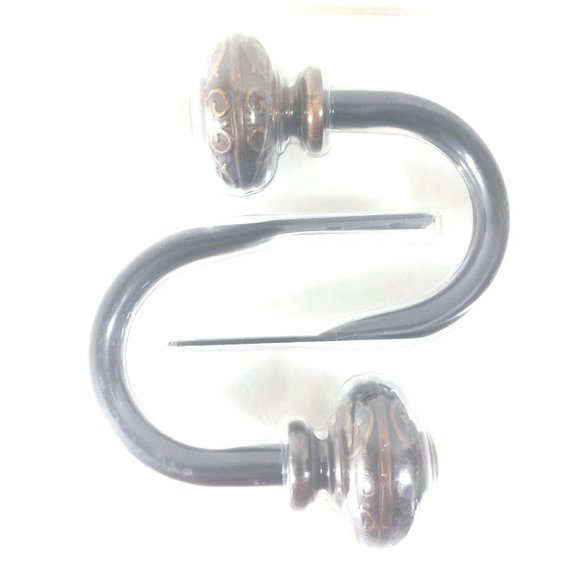 Whole House Curtain Hold Backs Scarf Holder Vintage Brown SET OF 2 NEW - Picture 1 of 5